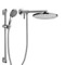 Dual Shower Head Set With 2-Way Diverter Shower Head Arm and Sliding Rail